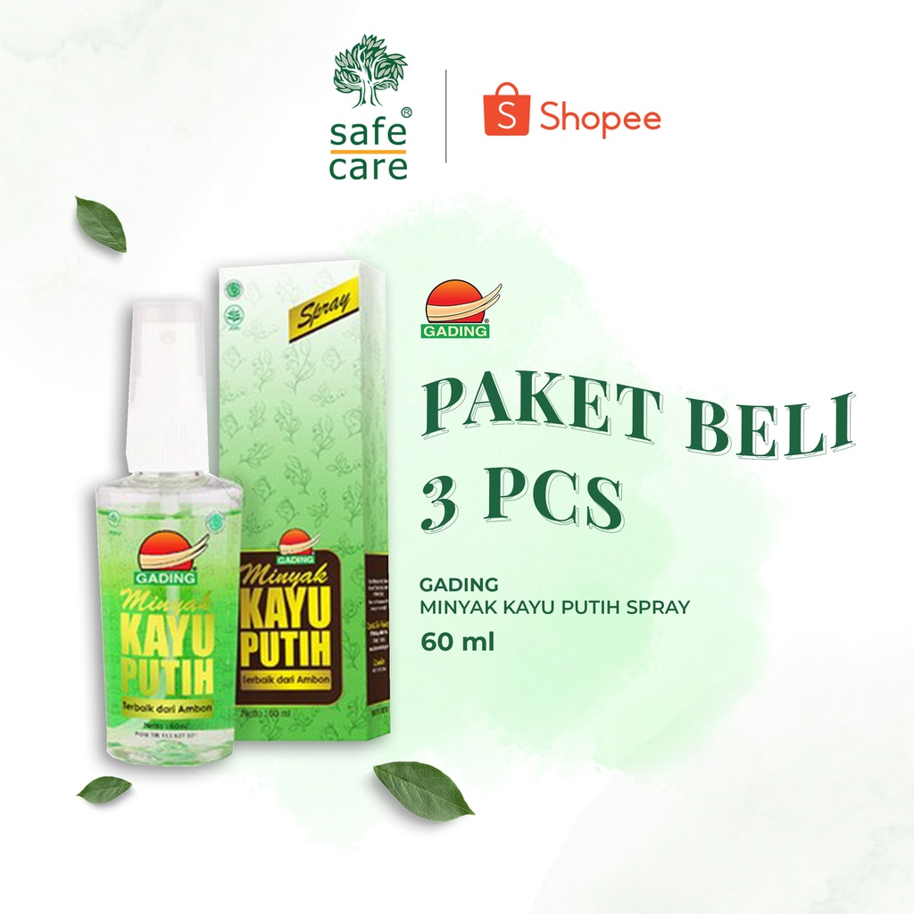 PAKET BELI 3 PCS Gading Minyak Kayu Putih Spray 60 ml