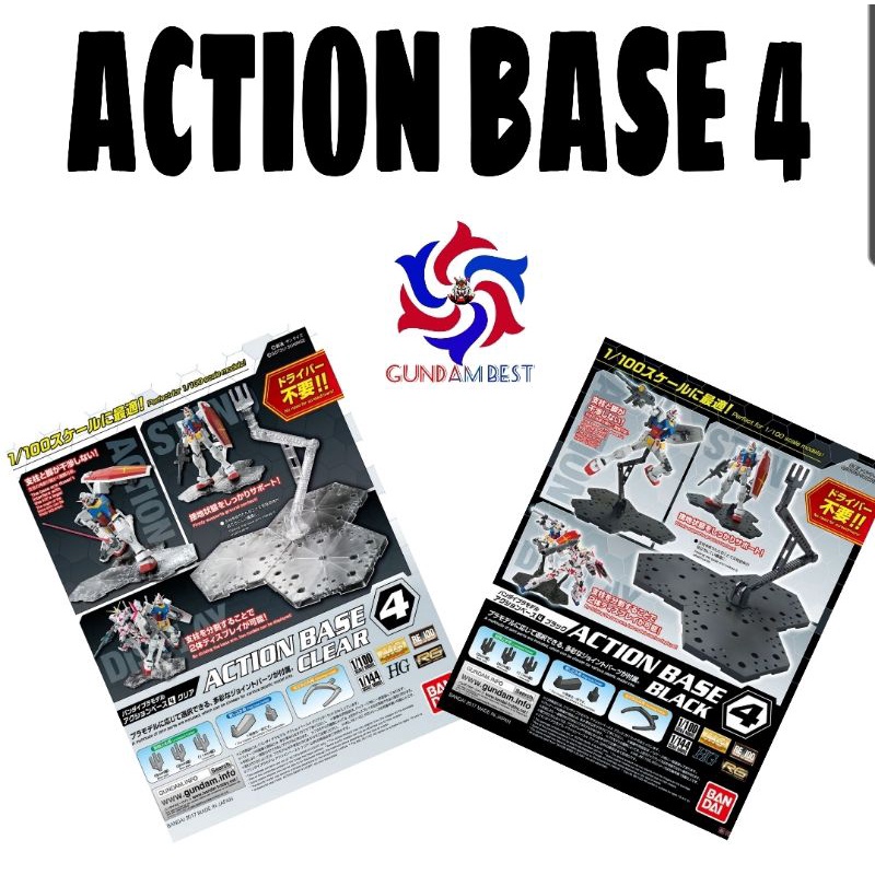 Action Base 4 (Black, Clear)