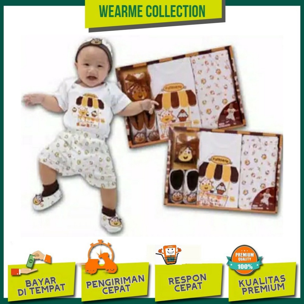 Perlengkapan Bayi Baru Lahir / PROMO SATU SET (BOX) BAJU BAYI LUCKY/ BAJU BAYI NEWBORN 0-12 BULAN