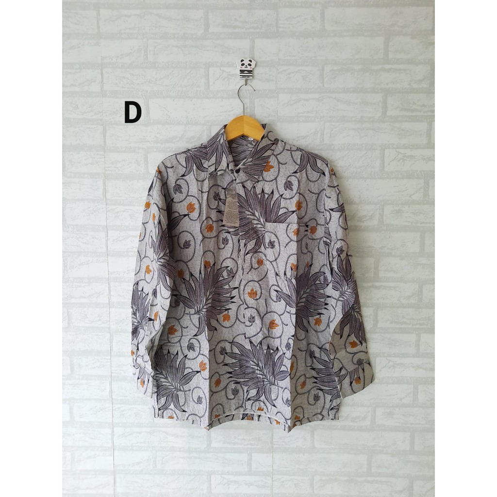 HEM BATIK KEMEJA PRIA LENGAN PANJANG MURAH MERIAH