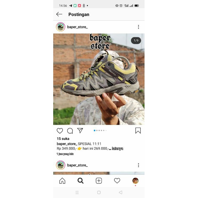 Sepatu discovery second original