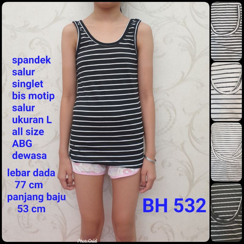 BH532 spandek tantop bis salur all size