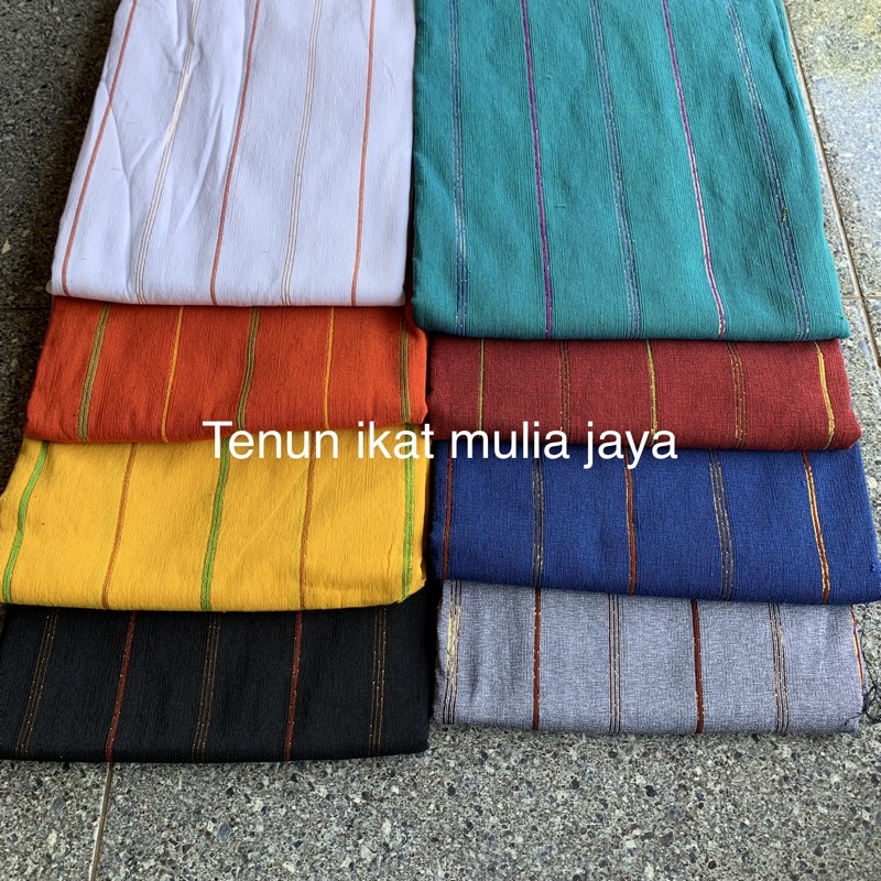kain tenun lurik benang emas baju toraja paruki sulawesi selatan 3mtr