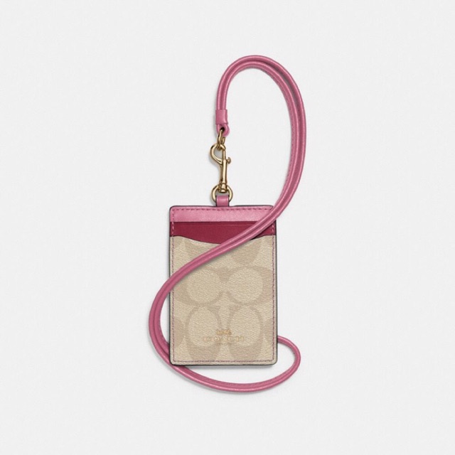 ID Lanyard Coach Ori - Colorblock Signature Canvas