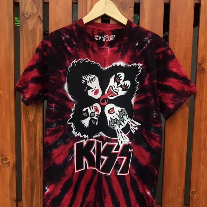 Tshirt Band Original KISS ‘Burst’ Tie Dye