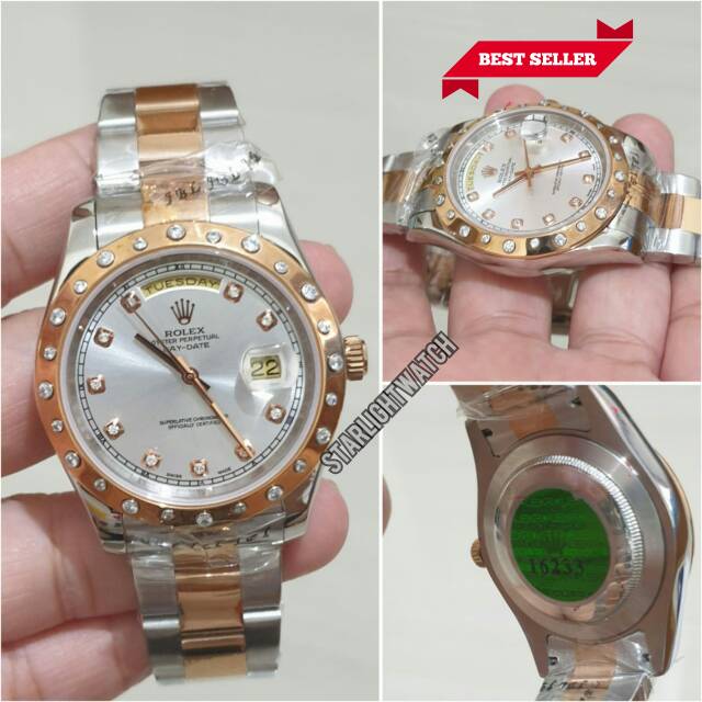 JAM TANGAN PRIA ROLEX DAY DATE AUTOMETIC