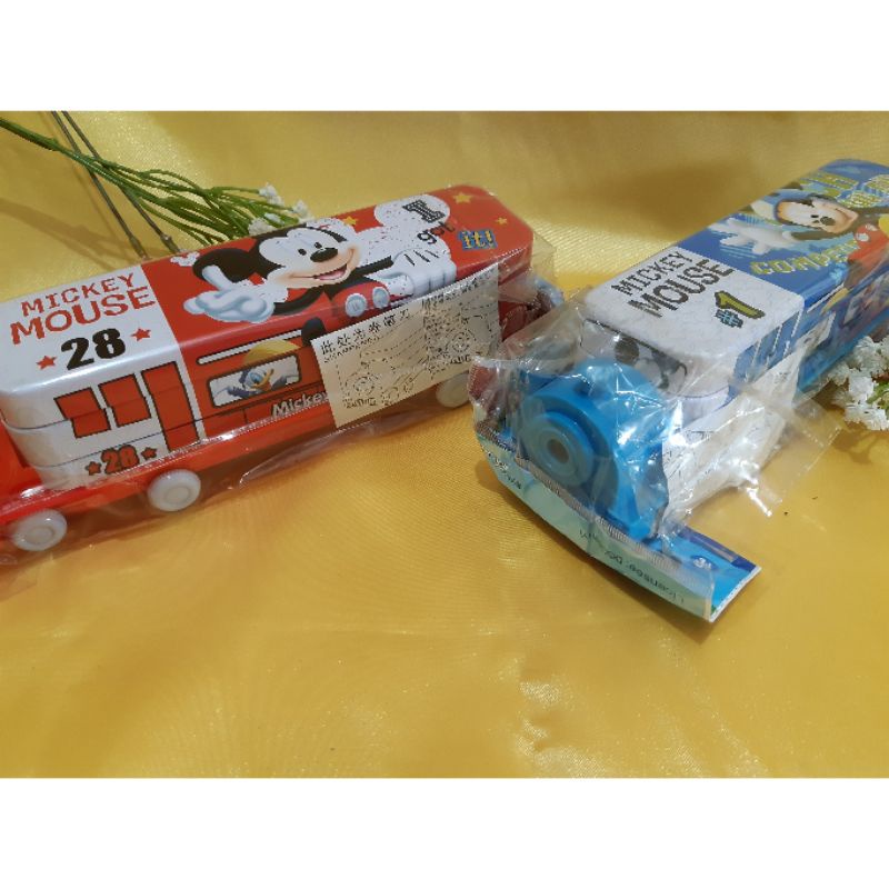 

Kotak Pensil Model Kereta Karakter Disney Mickey Mouse/Tepak Pensil Kereta Disney