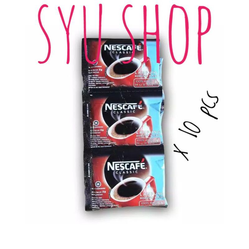 

nescafe classic sachet 10 x 2gr dalgona coffee