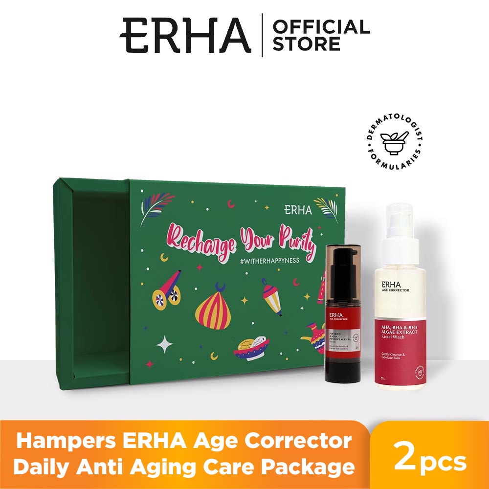 Hampers ERHA Age Corrector Daily Anti Aging Care Package - Rangkaian Skincare Anti Aging