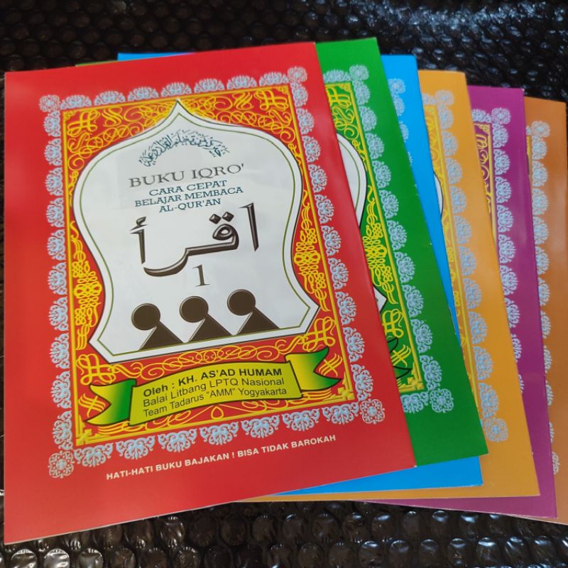 Buku IQRO Besar A5 Per Jilid - Buku Iqro 1 - 6 Per Jilid (Paket)