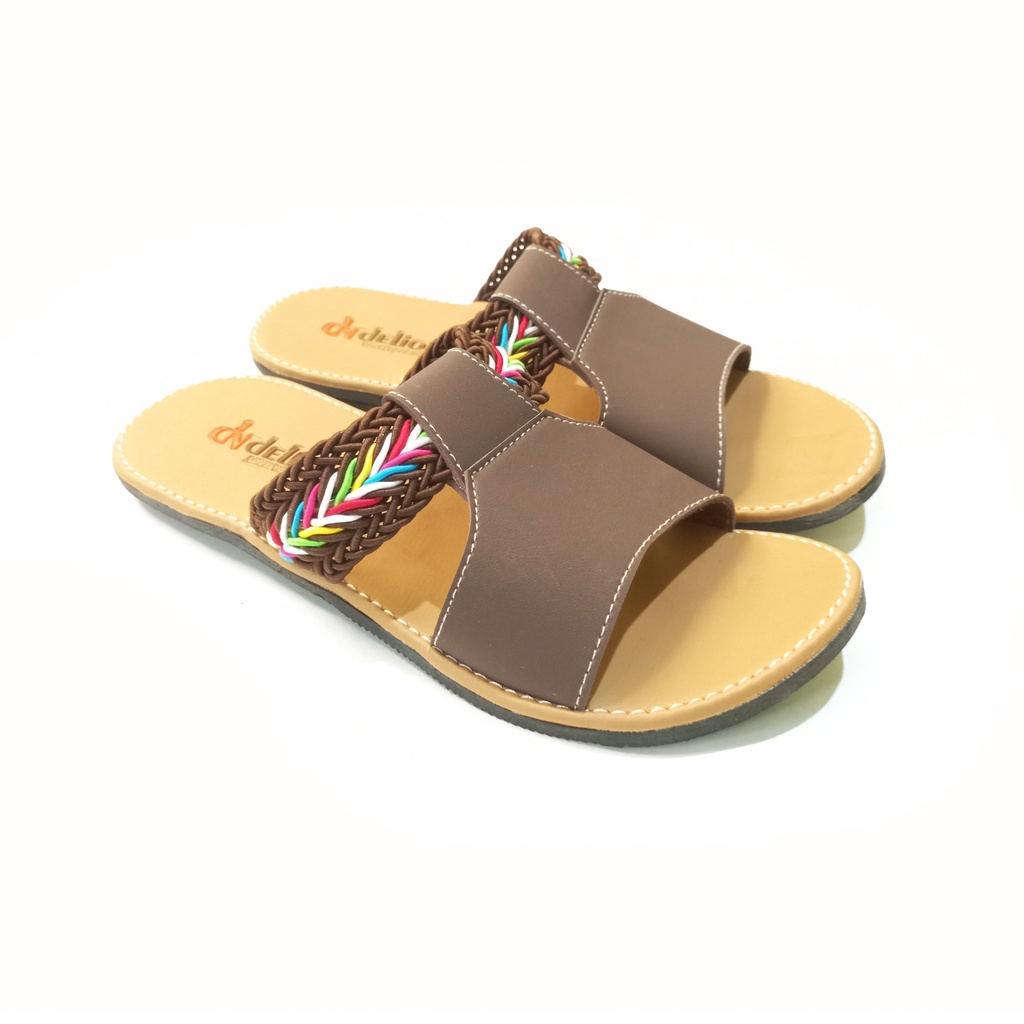 Sandal Wanita Selop Karet Murah - Sandal Terbaru Wanita 2021 Mewah - Sandal Cewek Kekinian Murah - S