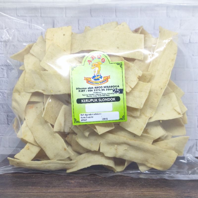 

Kerupuk Selondok Mentah Argo 250gr