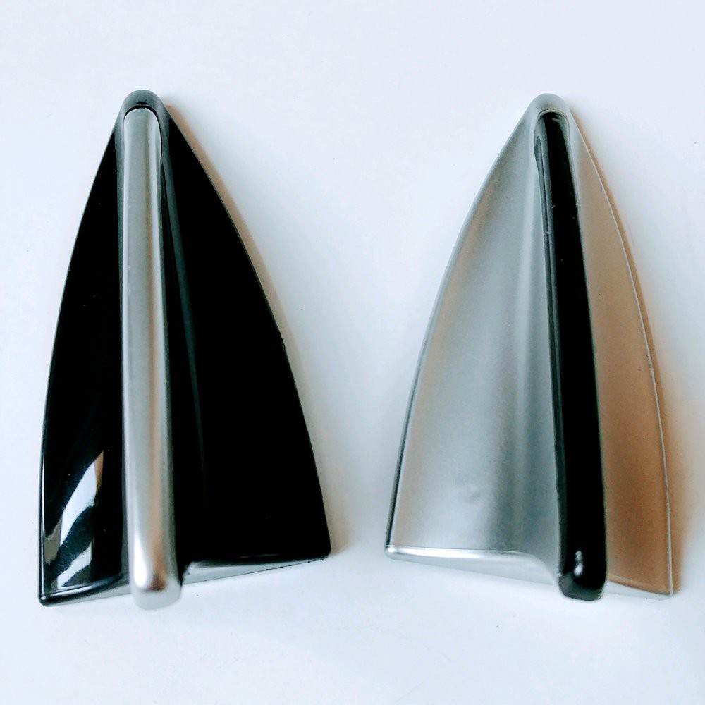 shark fin antena antenna sirip hiu hitam silver 3r