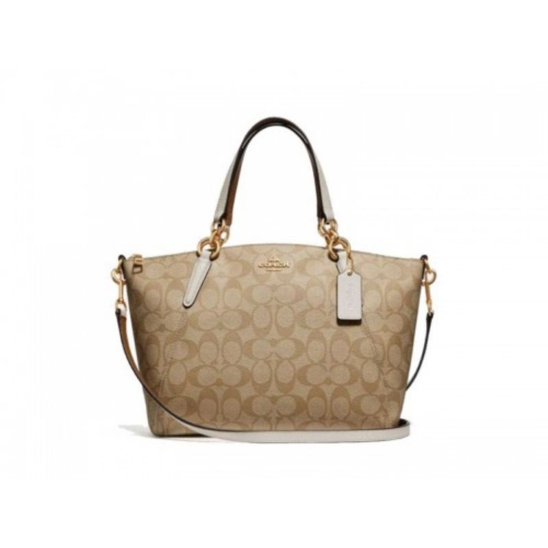 SMALL KELSEY SATCHEL IN SIGNATURE CANVAS (COACH F28989)