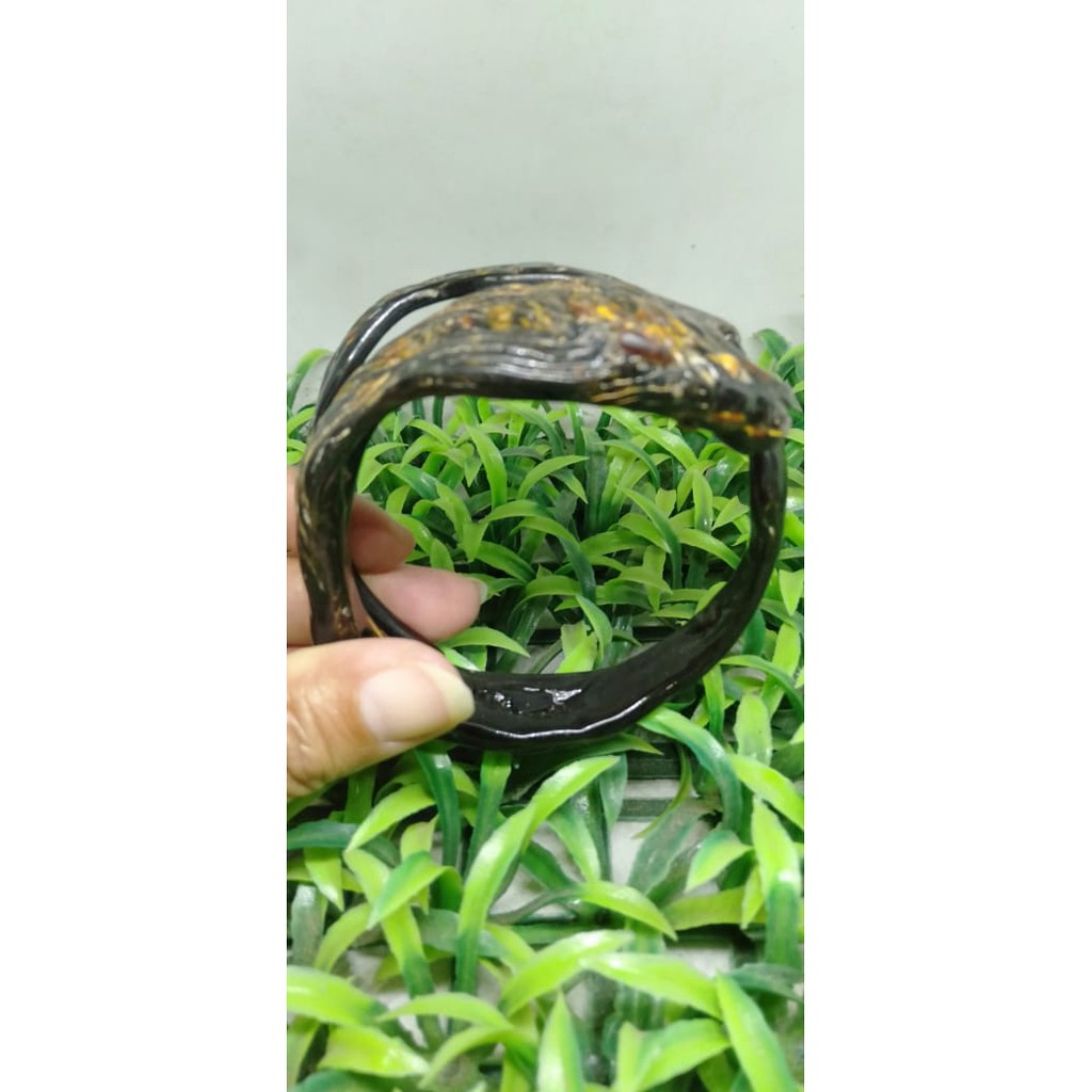 gelang bahar merah ukir cobra