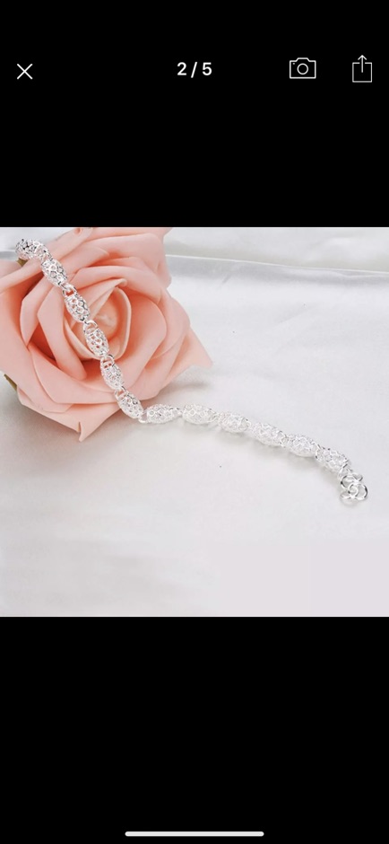 GELANG SILVER CHAIN BRACELET BANGLE / FASHION