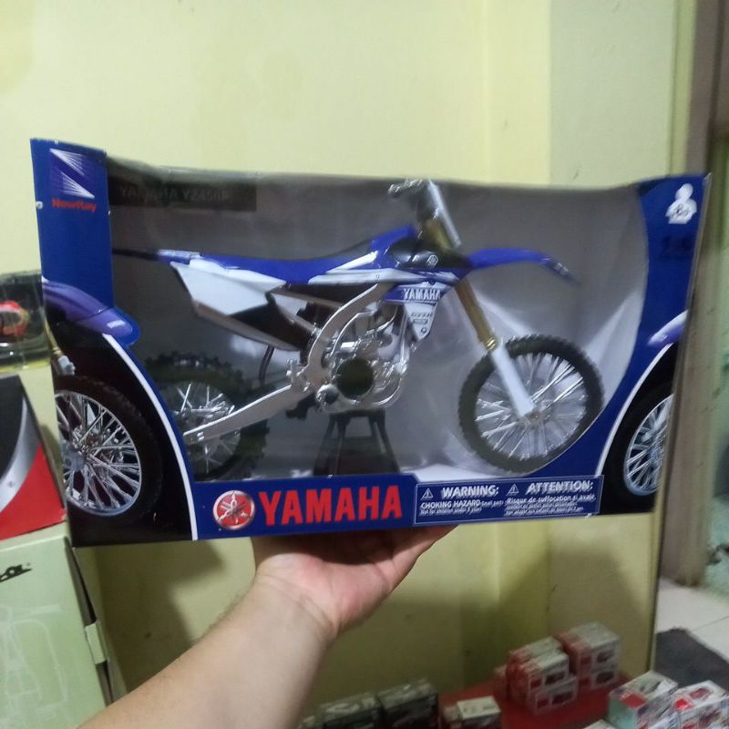 Diecast miniatur motor trail yamaha yz450 motocross1:6