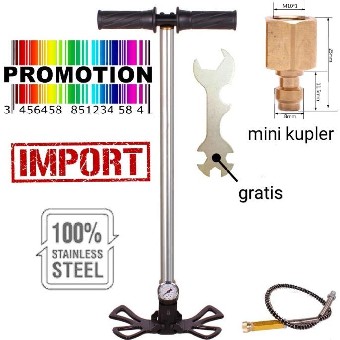 AGH lantax pompa pump pcp gx barracuda kaki lipat silver