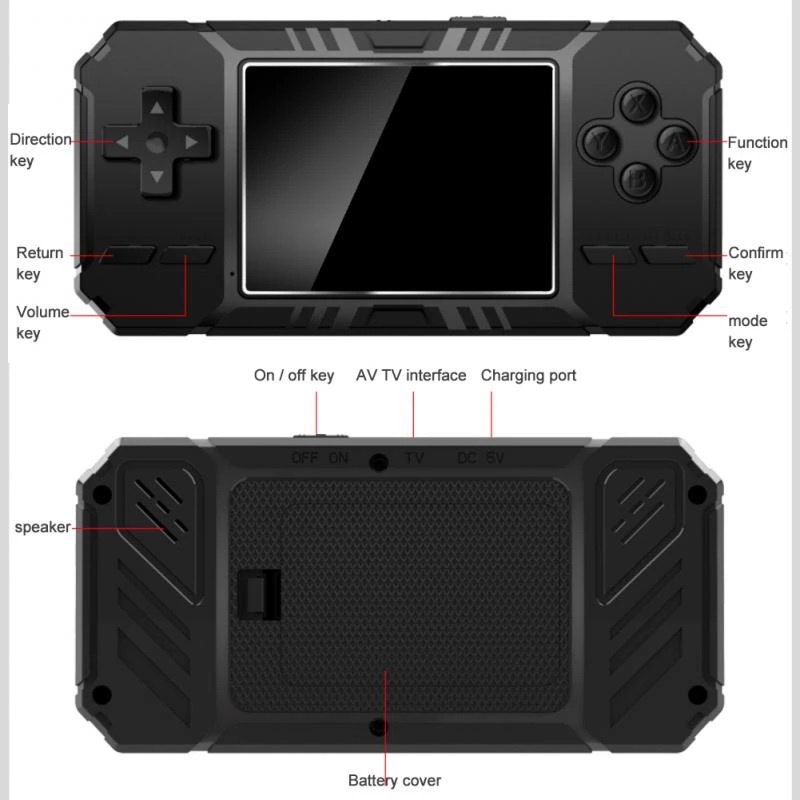 S8 Gameboy Retro Handheld 3.0 Inch LCD Game Player Console Built-in Classic 520 Games Mini Portable BISA COD