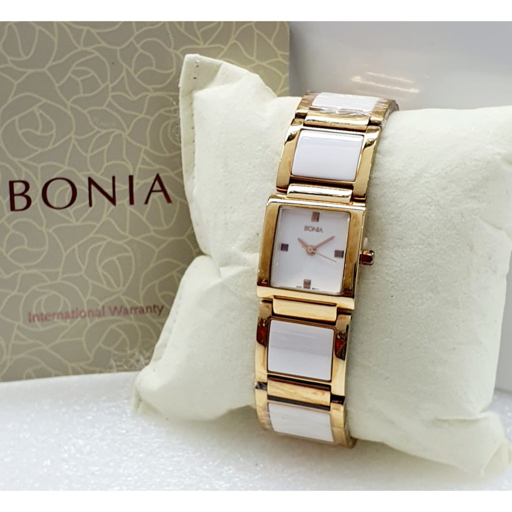 Bonia BN711 Jam Tangan Fashion Wanita - Original - Tahan Air - Tali Keramik -