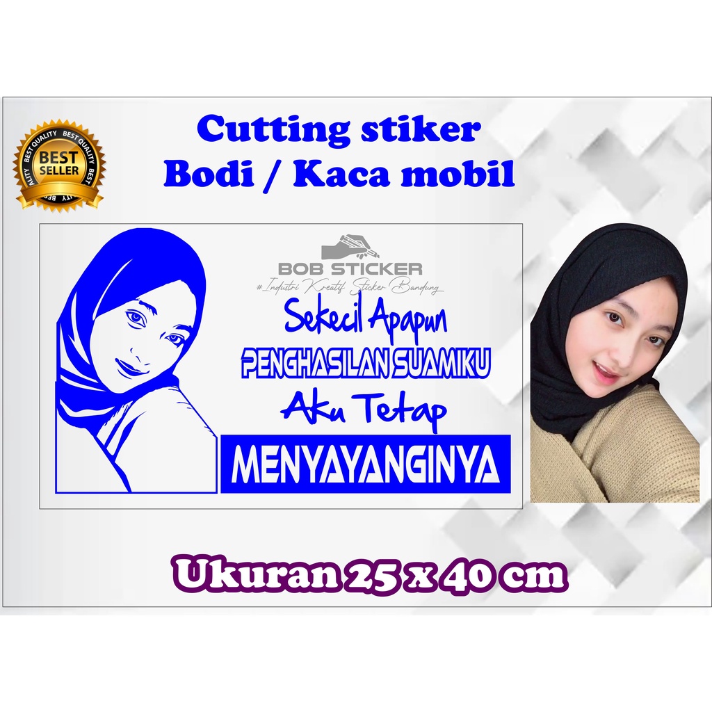 Cutting sticker kata kata mobil truk, stiker kata kata kaca mobil, sticker kata kata bodi mobil, sti