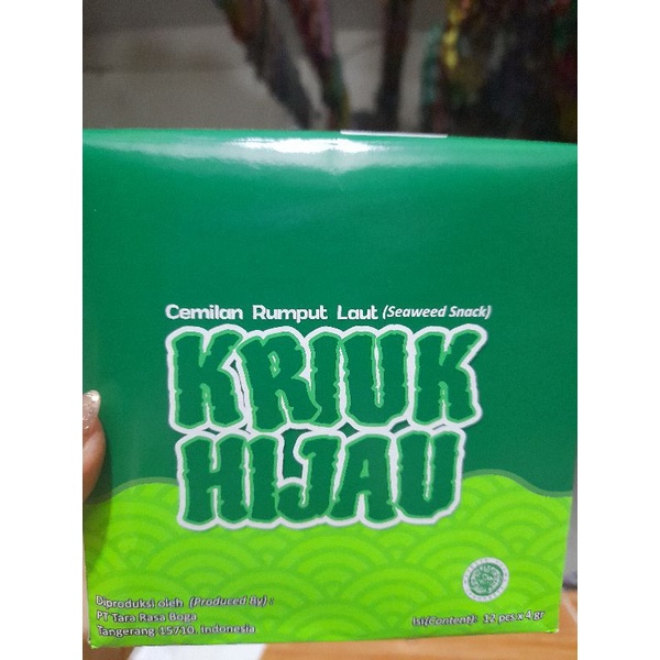 

Rumput laut ekonomis KRIUKK 1 pak isi 12 sachet x 3 gram