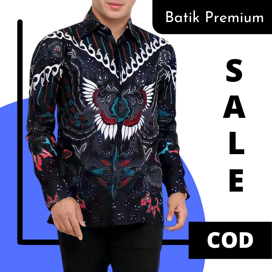 Kemeja Batik Modern Pria Lengan Panjang Pekalongan Premium Modern Batik Remaja Anak Muda Pria