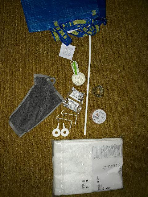 Tempat Batang Gorden Peralatan Batang Gordeng Pilihan Warna Hitam/ Putih Be1060