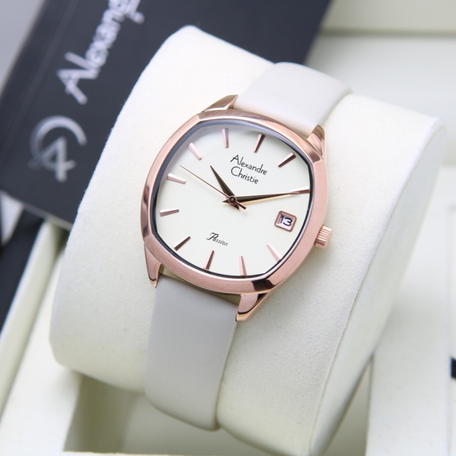 JAM TANGAN WANITA ALEXANDRE CHRISTIE AC 2962 LEATHER ORIGINAL GARANSI RESMI 1 TAHUN