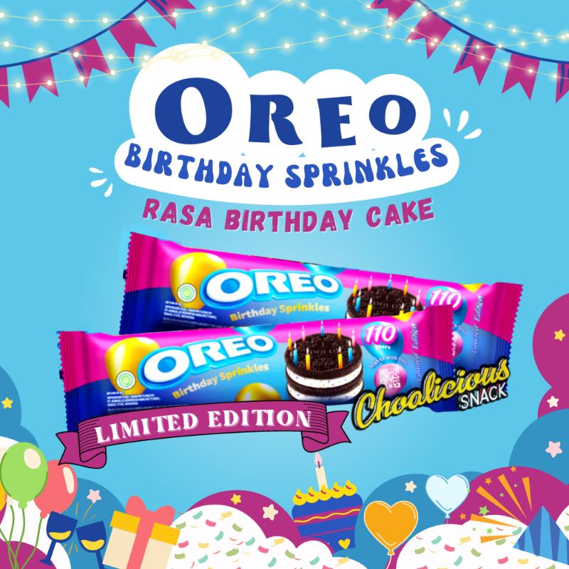 OREO Biskuit Birthday Sprinkles 123,5 gr