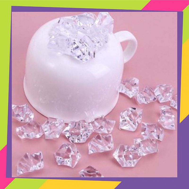 Kobucchashop Es Batu Palsu Bentuk Kerikil Ice Cube