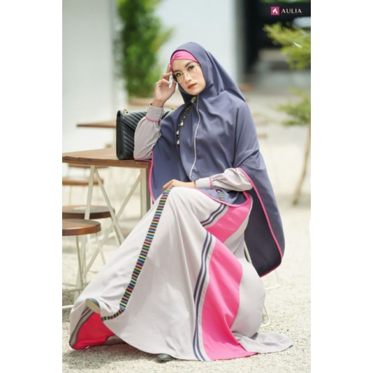 GAMIS TERBARU AULIA FASHION ALAYYA CLOUD GREY LIMITED EDITION