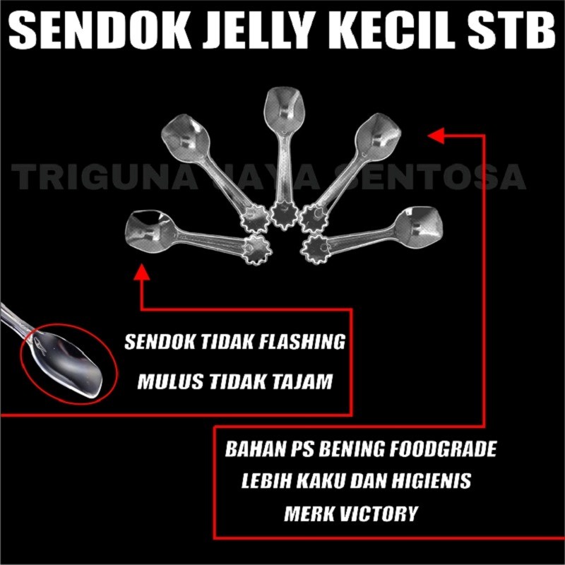 Sendok Teh STG u Puding atau Sendok Jelly STB atau Sendok Bebek Plastik Per Pack SBY