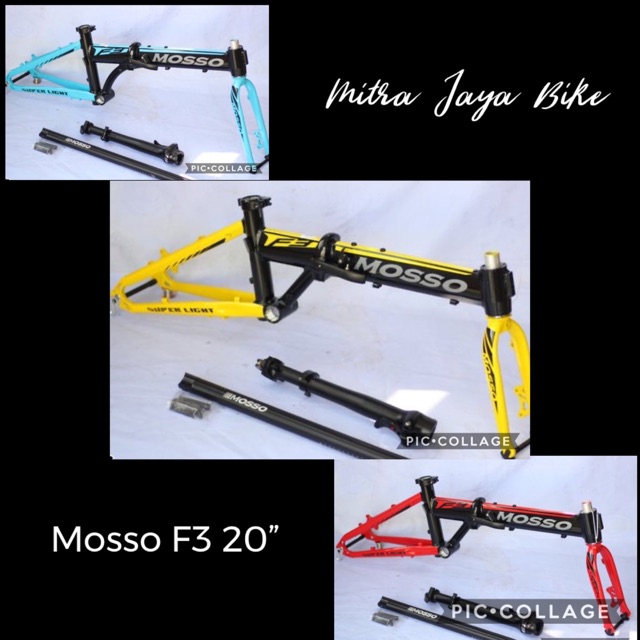 Frame Folding Lipat Mosso F3 20 Inch Alloy Disc Brake