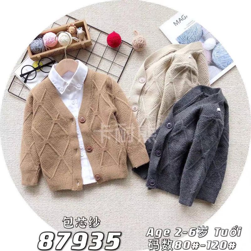 sweater rajut anak cowok  ukuran 1-5 tahun premium