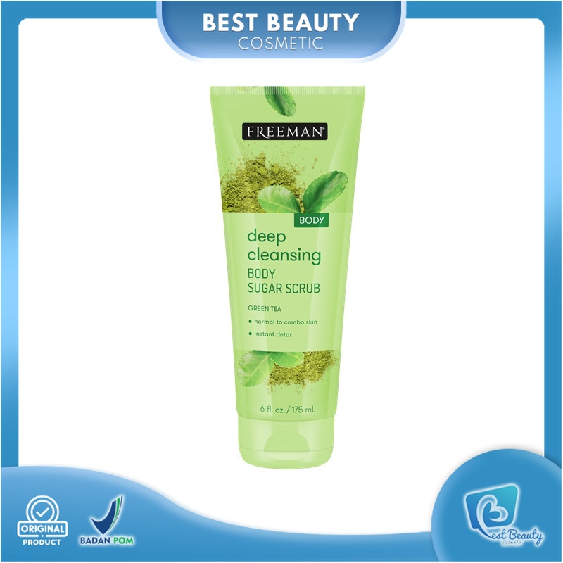 ★ BB ★  FREEMAN Deep Cleansing Green Tea Body Sugar Scrub 175ml