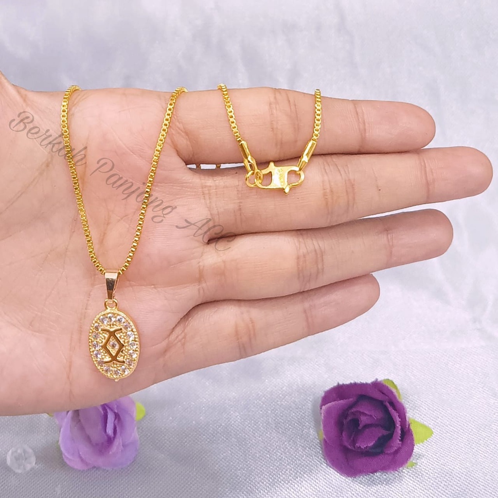 SET DEWASA BRANDED DIAMOND perhiasan super berkelas fashion korea anti karat dan anti luntur