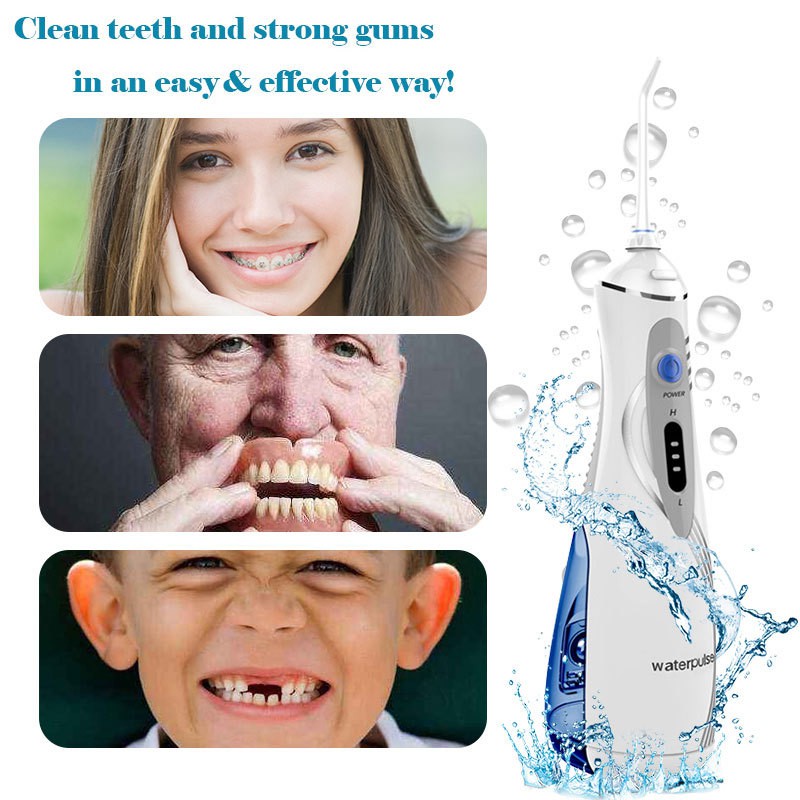Dental Flosser Alat Semprot Pembersih Gigi - V400Plus - 6HHR01WH White