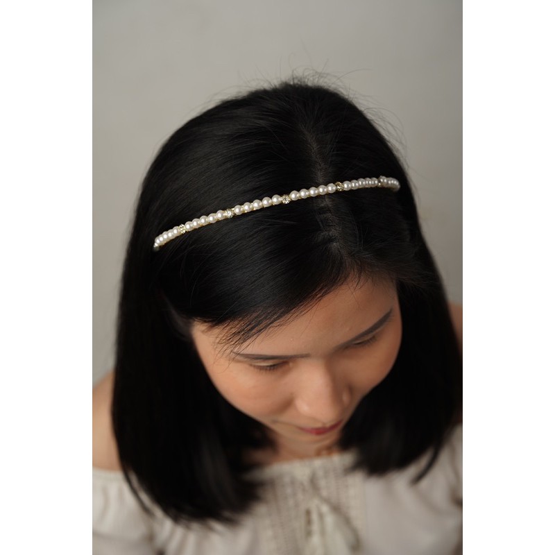 Bandana Bando Mutiara Aksesoris Rambut 035-073