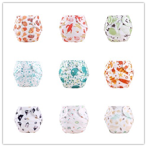 MOGYMOGY PB01 Popok Kain Bayi Kancing Motif Karakter Cloth Clodi Diaper Dapat Dicuci Reusable