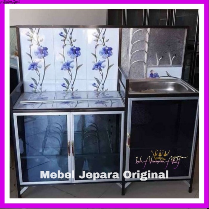 Wastafel Cuci Piring & Rak Piring Bahan Aluminium Murah