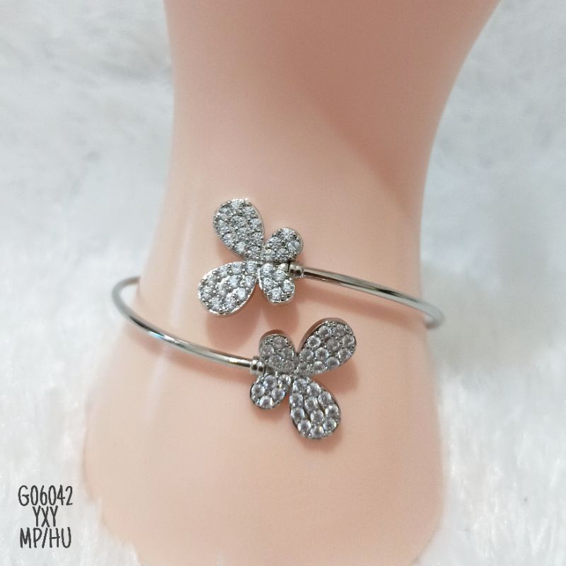 Gelang Yaxiya Kupu Gold/Silver G06042