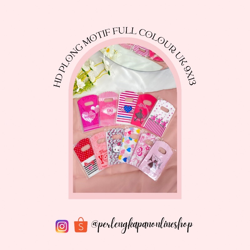 Kantong Kresek Motif / Kantong Kresek Olshop / Plastik Hd Plong UK 9x13