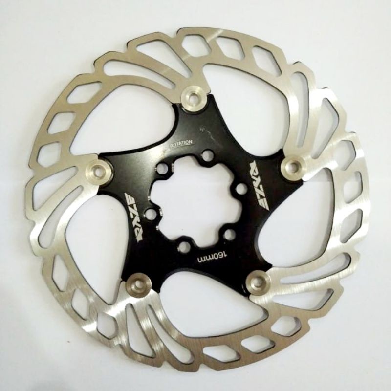 PIRINGAN REM CAKRAM SEPEDA 160mm ROTOR RAZE 02 HITAM SIXBOLT