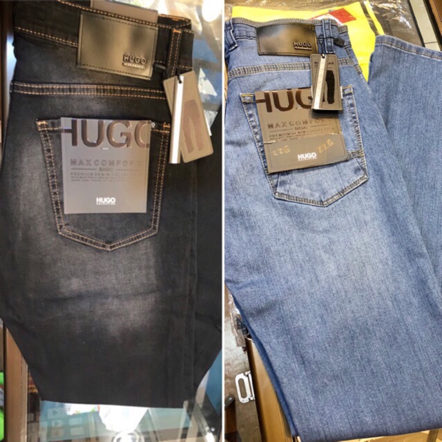BARU HUGO SPORT CELANA JEANS PANJANG SLIM BLACK