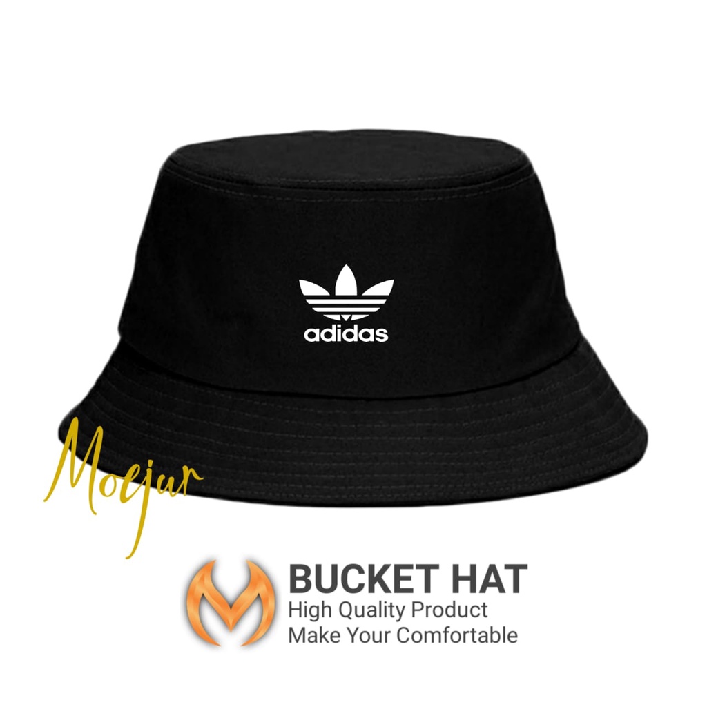 Bucket Hat Pria Wanita  Adidas Topi Moejur Premium Terpopuler / BUCKET / BUCKET HAT / TOPI BUCKET / 
