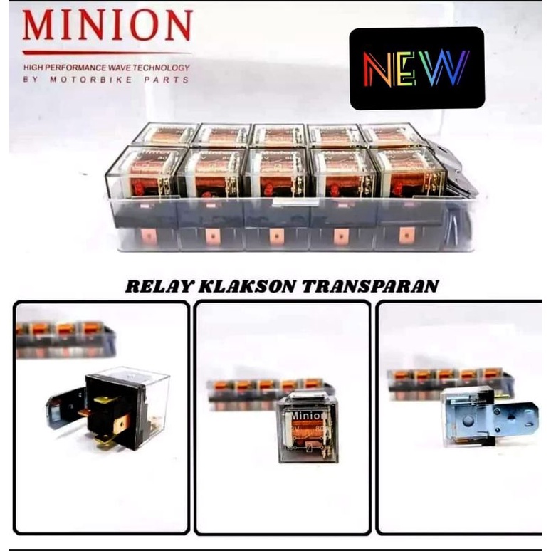 relay 4 kaki 12 volt 80 ampere alarm atau klakson lampu dll waterproof HINOWA 4kaki 80A 12V