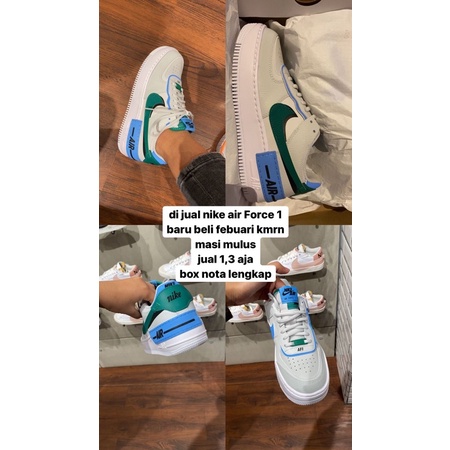 SEPATU WANITA AIR FORCE 1 shadow ORIGINAL ukuran size eur 38