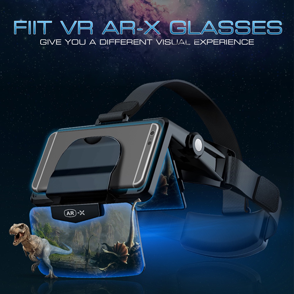 3D VR Glasses Headset Virtual Reality Headset Cardboard VR Headset For 4.7-6.3 Inch Phone ForFIIT VR
