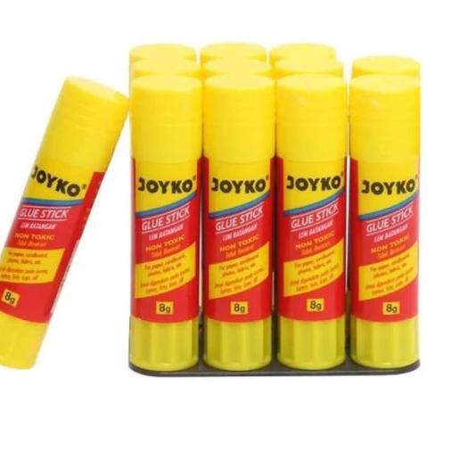 

Best - 12 pcs LEM GLUE STICK JOYKO 8 GRAM /LEM STIK KERTAS 8 GR